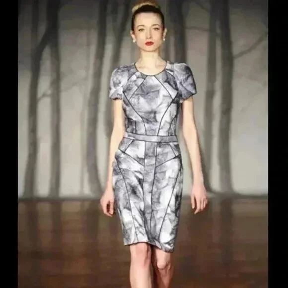 Bensoni Dress ASO Blair Waldorf Gossip Girl Animal Print Gray size